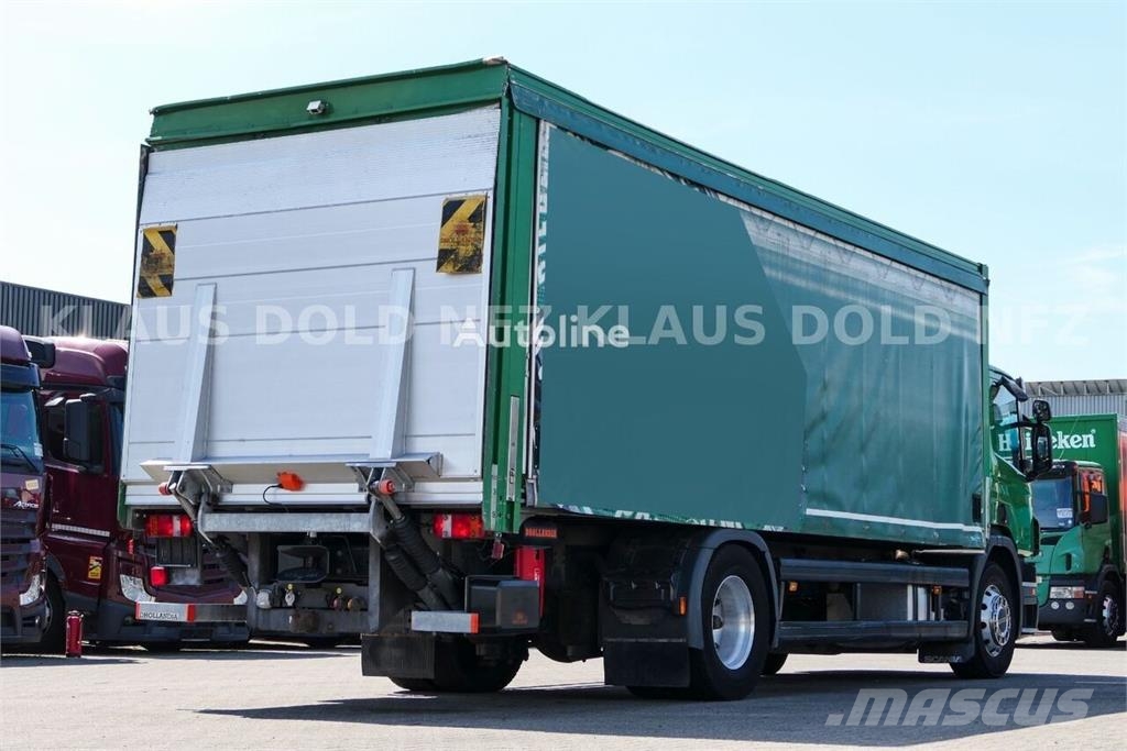 Scania P 340 Curtainsider Beverage Truck / Camera / Tail  Tents