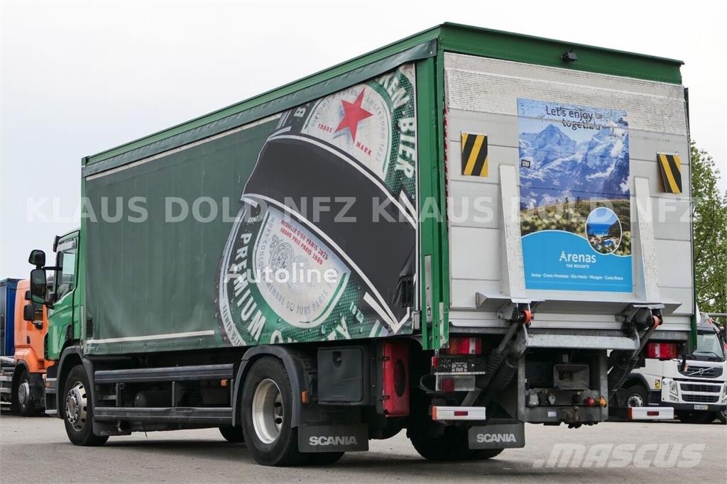Scania P 340 / Curtainsider Beverage Truck / Reversing Ca شاحنات بغطاء جانبي