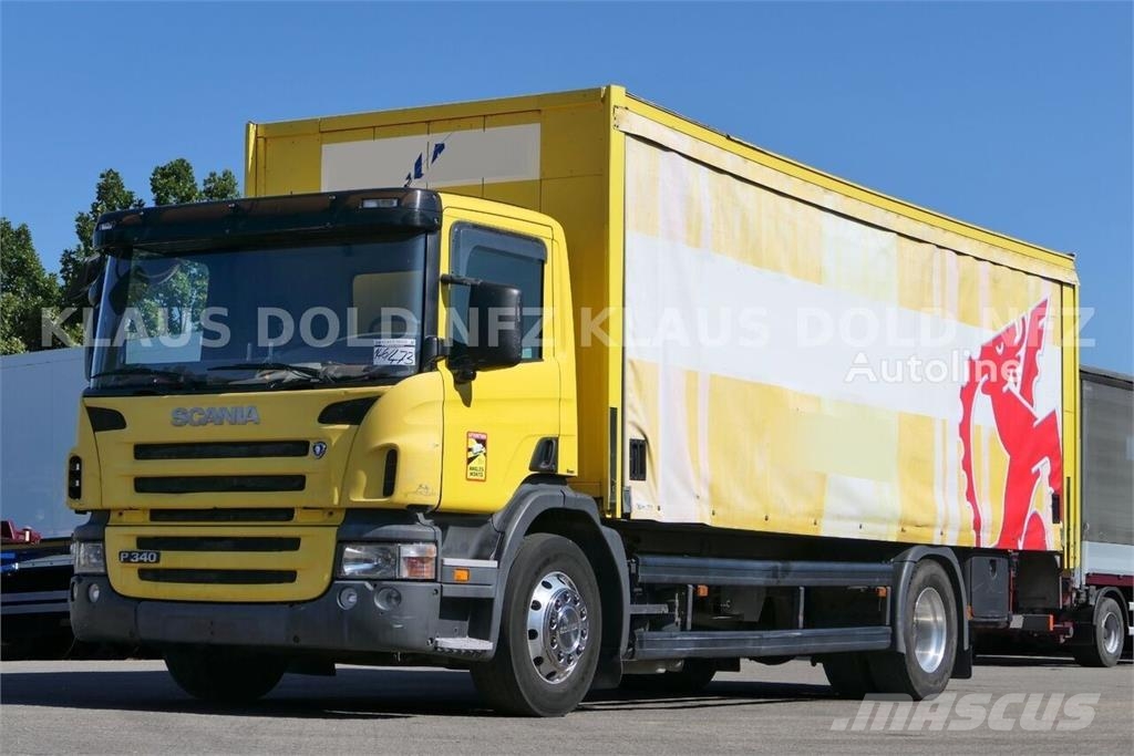 Scania P 340 / Curtainsider Beverage Truck / Reversing Ca شاحنات بغطاء جانبي