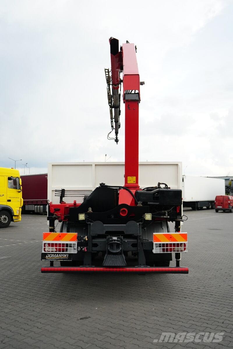Scania P 360 / 6 X 4 / SKRZYNIOWY + HDS / HMF 1730 K3 / R 平板式/側卸式卡車