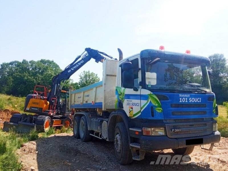 Scania P 380 / Lohr / Two-way side tipper truck 덤프 트럭
