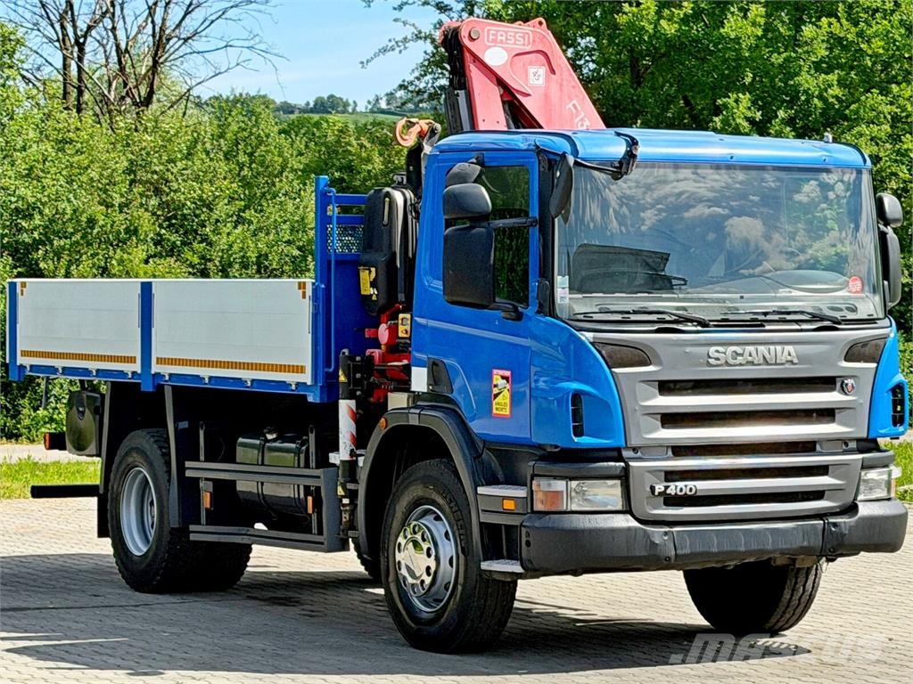 Scania P 400 * KIPPER 4,90m * FASSI F110A.23 + FUNK*TOP 덤프 트럭