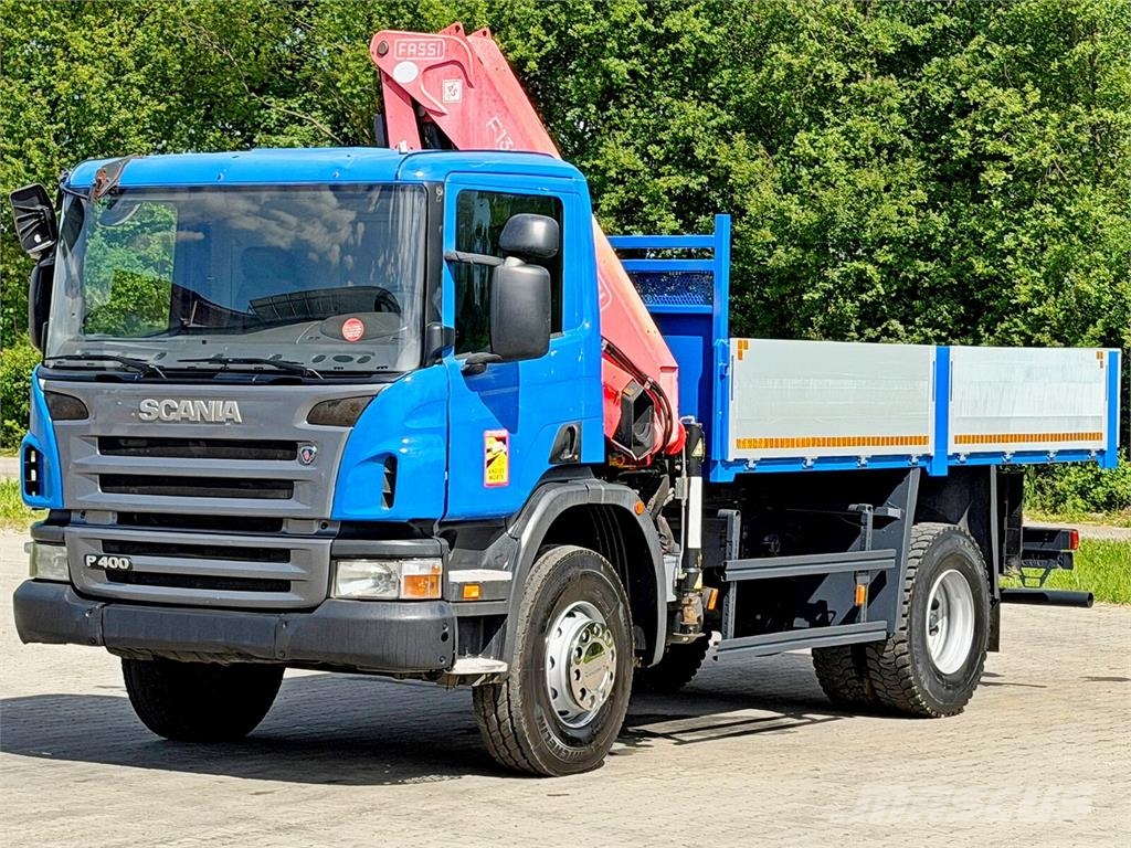 Scania P 400 * KIPPER 4,90m * FASSI F110A.23 + FUNK*TOP 덤프 트럭