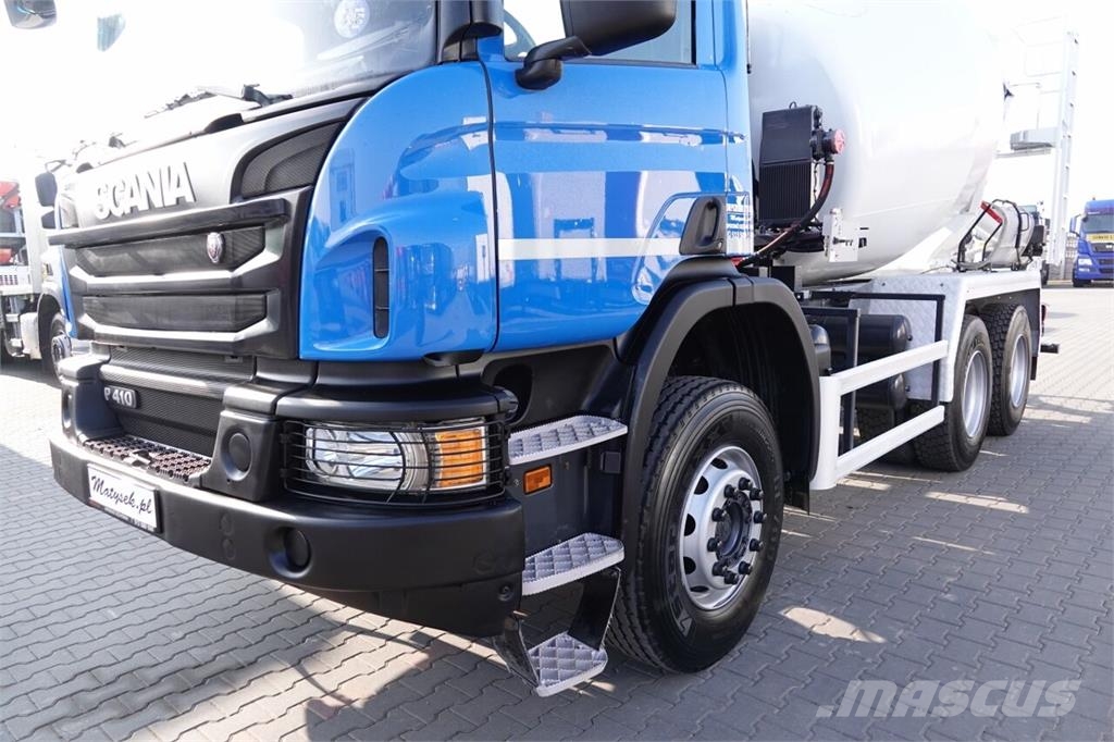 Scania P 410 / 6x4 / BETONOMIESZARKA / GRUSZKA SCHWING ST شاحنات خرسانة