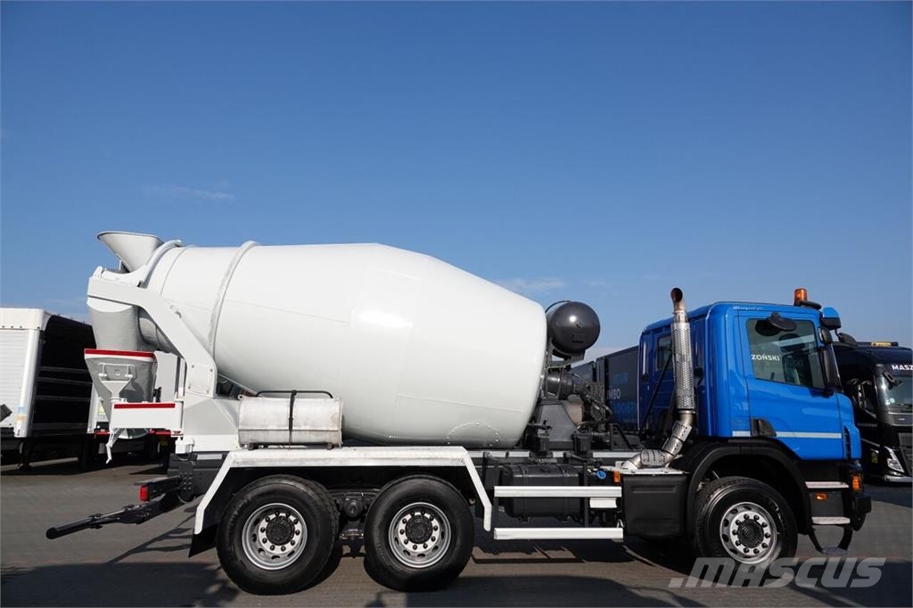 Scania P 410 / 6x4 / BETONOMIESZARKA / GRUSZKA SCHWING ST شاحنات خرسانة