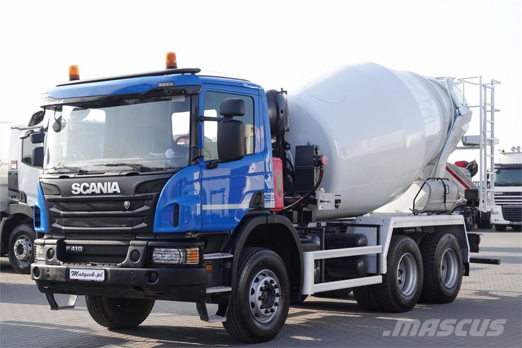 Scania P 410 / 6x4 / BETONOMIESZARKA / GRUSZKA SCHWING ST شاحنات خرسانة