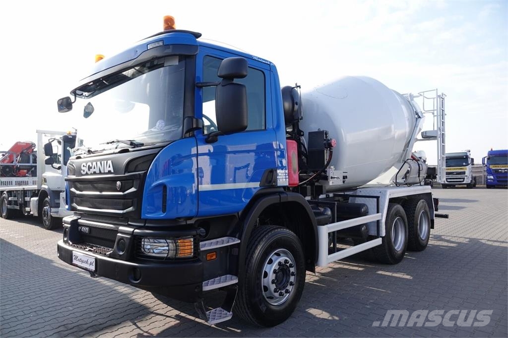 Scania P 410 / 6x4 / BETONOMIESZARKA / GRUSZKA SCHWING ST شاحنات خرسانة