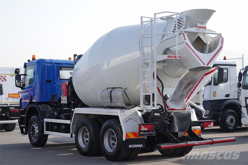 Scania P 410 / 6x4 / BETONOMIESZARKA / GRUSZKA SCHWING ST شاحنات خرسانة