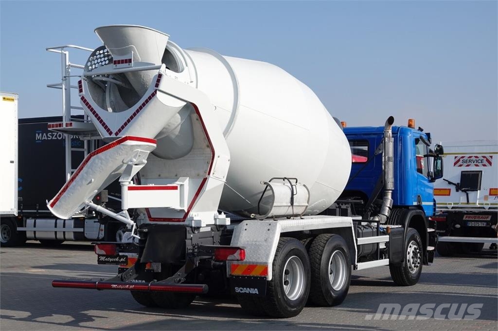 Scania P 410 / 6x4 / BETONOMIESZARKA / GRUSZKA SCHWING ST شاحنات خرسانة