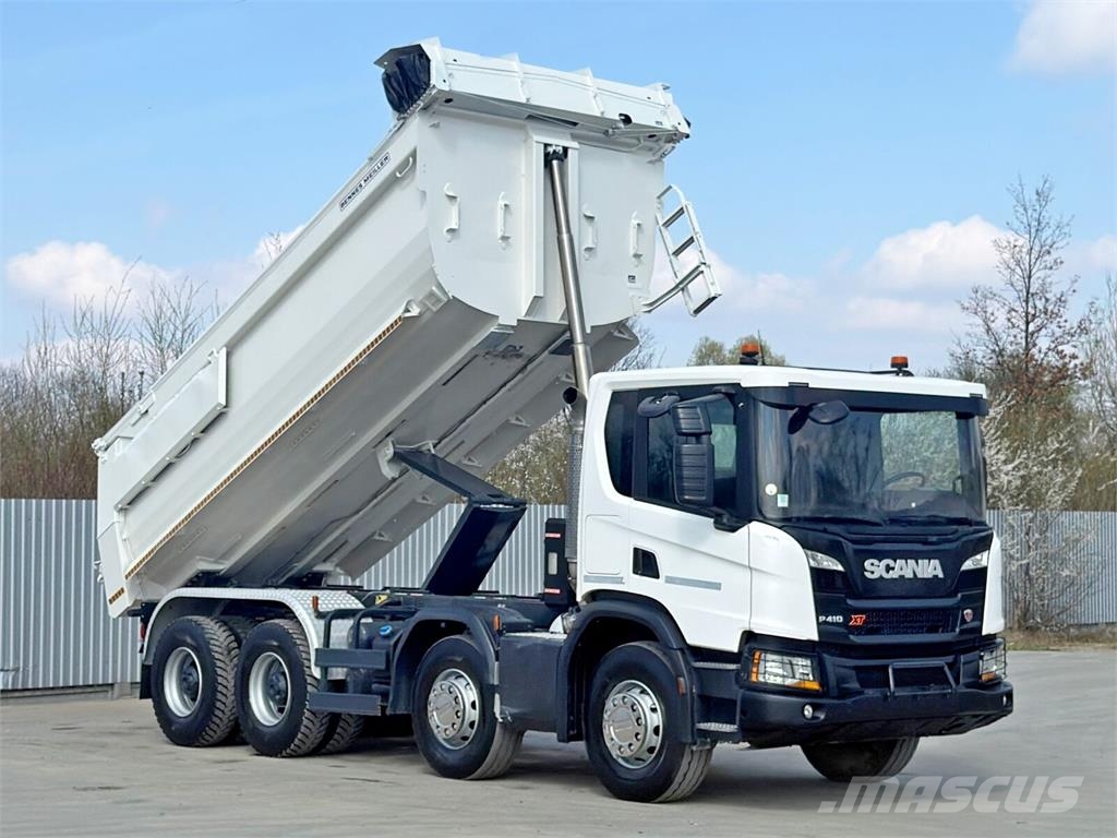 Scania P 410 XT * Kipper * 8x4 * TOPZUSTAND ! 덤프 트럭