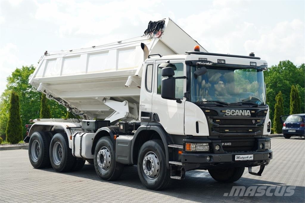 Scania P 440 / 8x4 / WYWROTKA 2 STRONNA / HYDROBURTA / BO 덤프 트럭