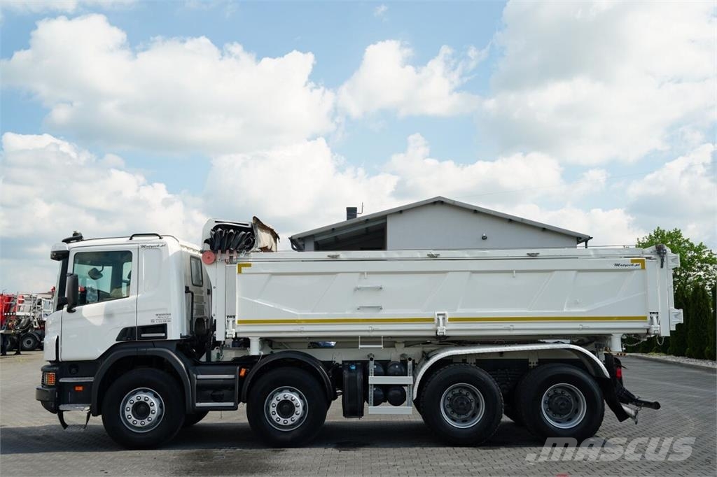 Scania P 440 / 8x4 / WYWROTKA 2 STRONNA / HYDROBURTA / BO 덤프 트럭
