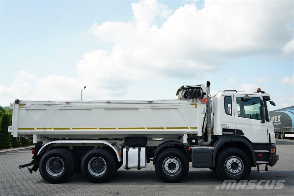 Scania P 440 / 8x4 / WYWROTKA 2 STRONNA / HYDROBURTA / BO 덤프 트럭