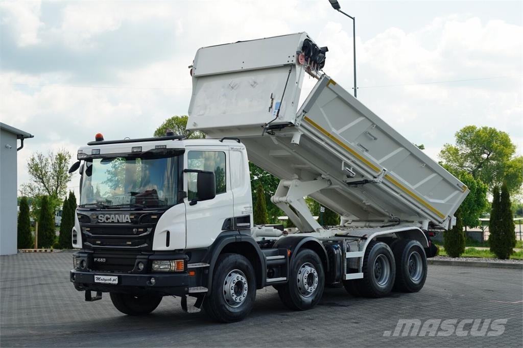 Scania P 440 / 8x4 / WYWROTKA 2 STRONNA / HYDROBURTA / BO 덤프 트럭