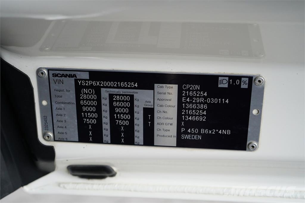 Scania P 450 / ACC / E 6 / CHŁODNIA + WINDA / MULTITEMPER Грузовики-Рефрижераторы