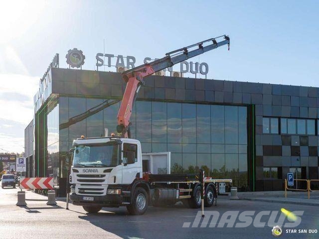 Scania P400 6x2 PALFINGER PK 34002 SH Crane Transportatoare vehicule