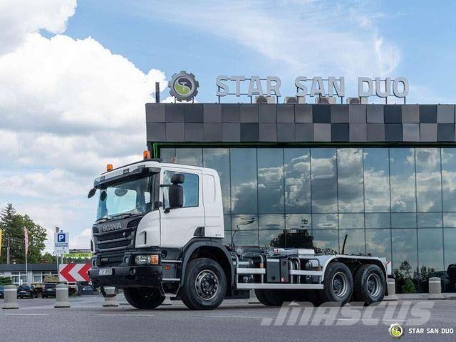 Scania P410 6x4 Hyva Lift 20.53.S hooklift Camion ampliroll