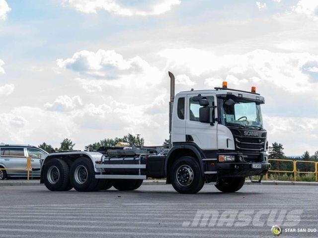 Scania P410 6x4 Hyva Lift 20.53.S hooklift Camion ampliroll