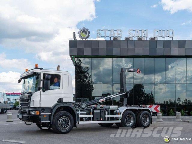 Scania P410 6x4 Hyva Lift 20.53.S hooklift Camion ampliroll