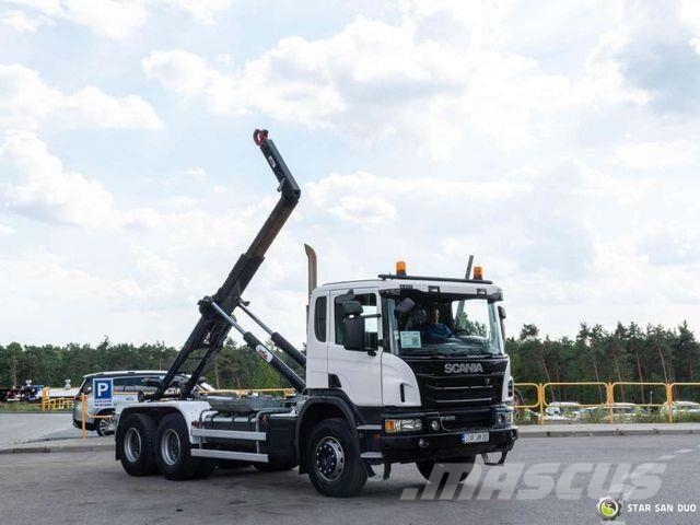 Scania P410 6x4 Hyva Lift 20.53.S hooklift Camion ampliroll