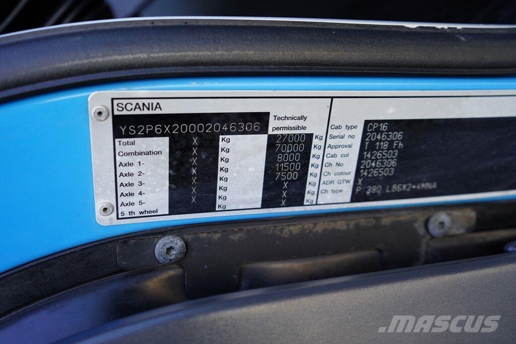 Scania R 380 / E 5 / CHŁODNIA + WINDA / 23 PALET / OŚ SKR Camiones con temperatura controlada
