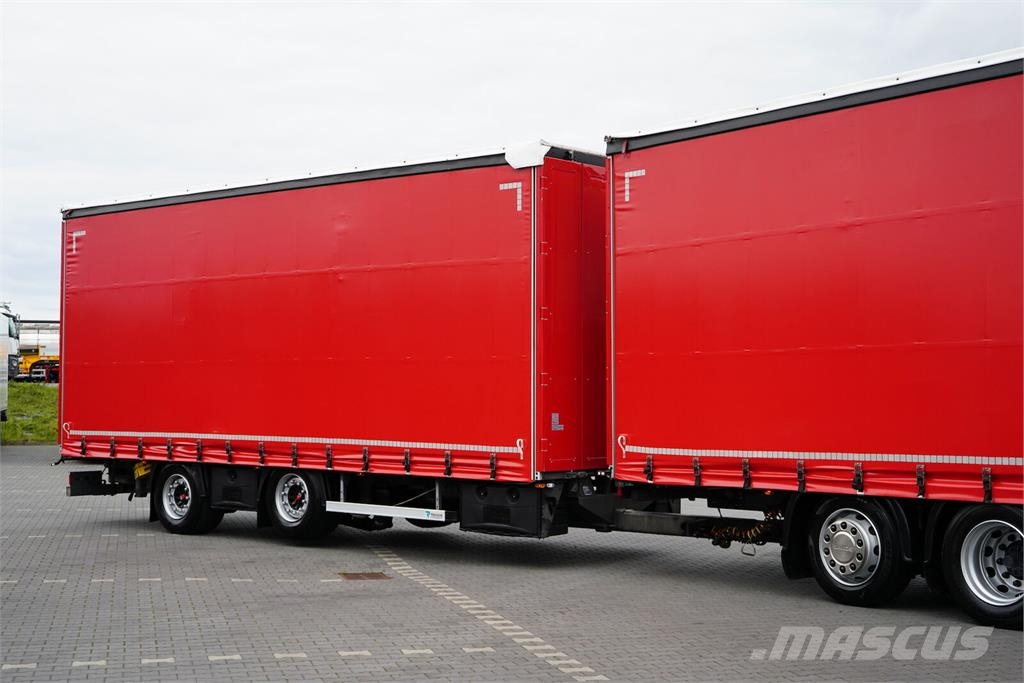 Scania R 450 / ACC / EURO 6 / ZESTAW PRZEJAZDOWY 120 M3 / Camión con caja abierta