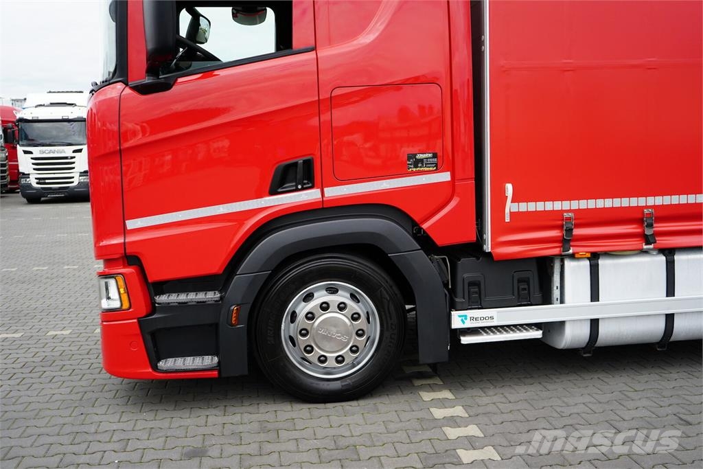 Scania R 450 / ACC / EURO 6 / ZESTAW PRZEJAZDOWY 120 M3 / Camión con caja abierta