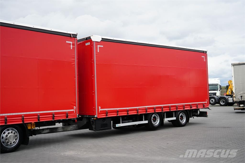 Scania R 450 / ACC / EURO 6 / ZESTAW PRZEJAZDOWY 120 M3 / Camión con caja abierta