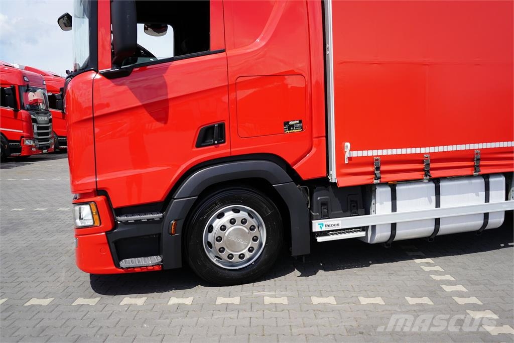 Scania R 450 / ACC / EURO 6 / ZESTAW PRZEJAZDOWY 120 M3 / Camión con caja abierta