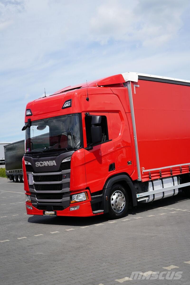 Scania R 450 / ACC / EURO 6 / ZESTAW PRZEJAZDOWY 120 M3 / Camión con caja abierta