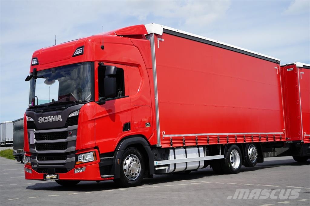 Scania R 450 / ACC / EURO 6 / ZESTAW PRZEJAZDOWY 120 M3 / Camión con caja abierta