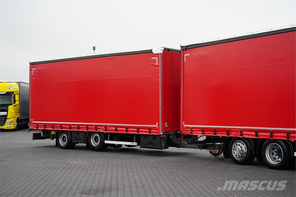 Scania R 450 / ACC / EURO 6 / ZESTAW PRZEJAZDOWY 120 M3 / Тентованные грузовики