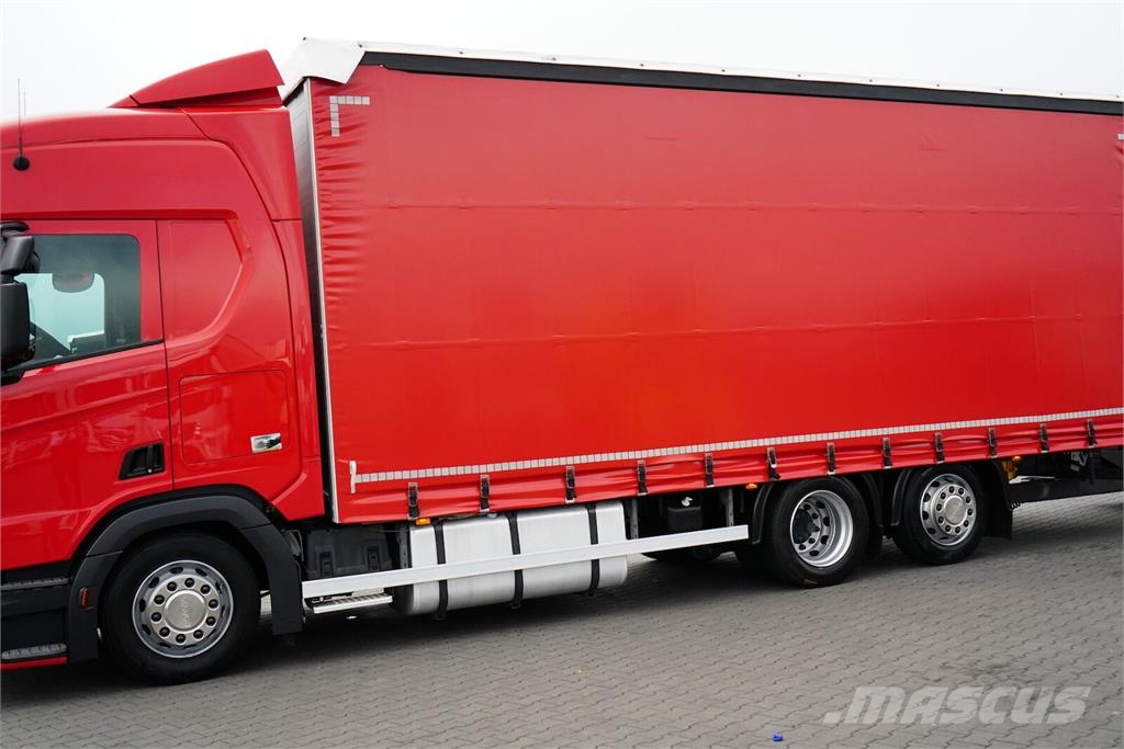 Scania R 450 / ACC / EURO 6 / ZESTAW PRZEJAZDOWY 120 M3 / Тентованные грузовики