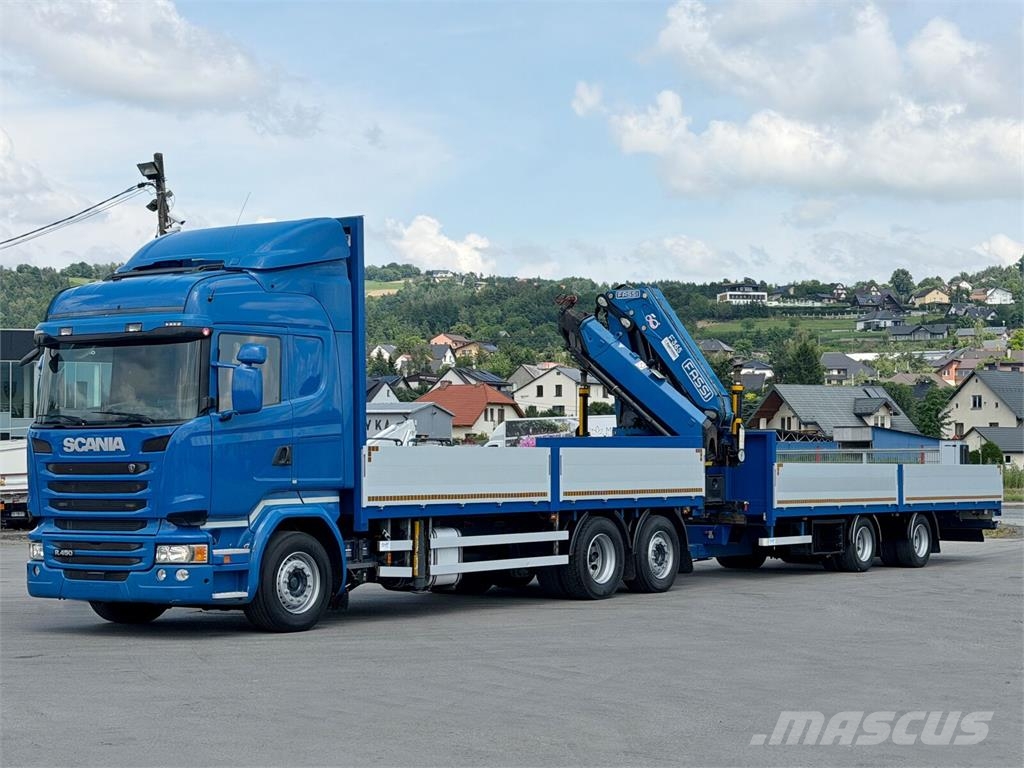 Scania R 450 * FASSI F365 RA + FUNK + Anhänger*TOP Camiones plataforma