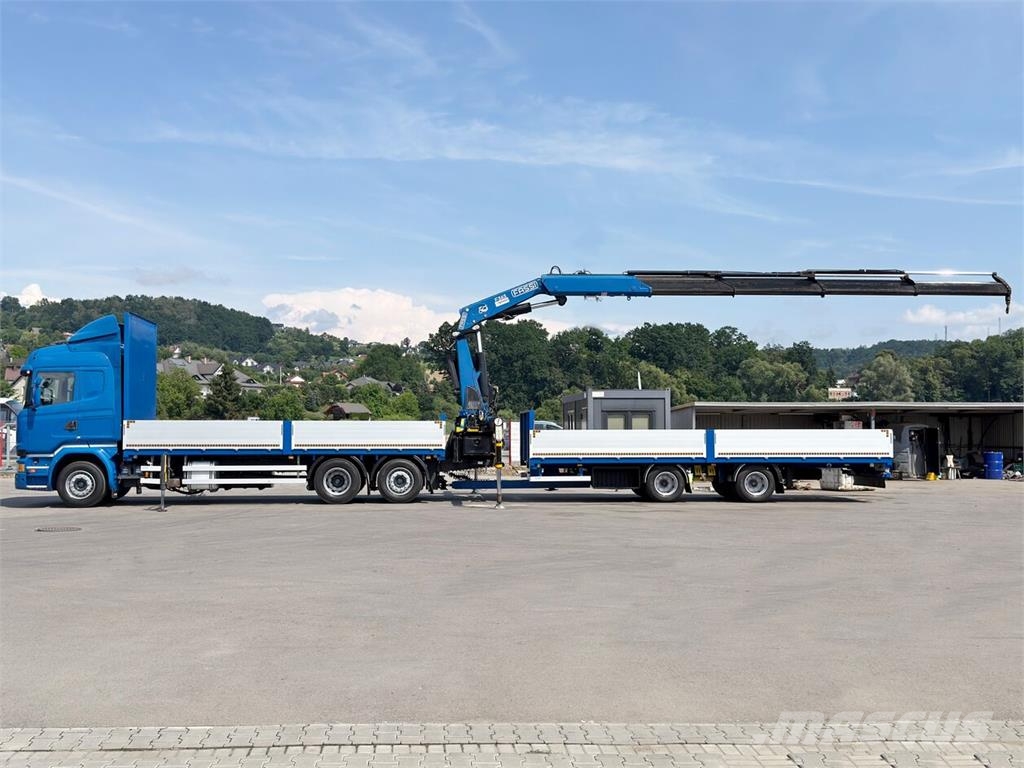Scania R 450 * FASSI F365 RA + FUNK + Anhänger*TOP Camiones plataforma