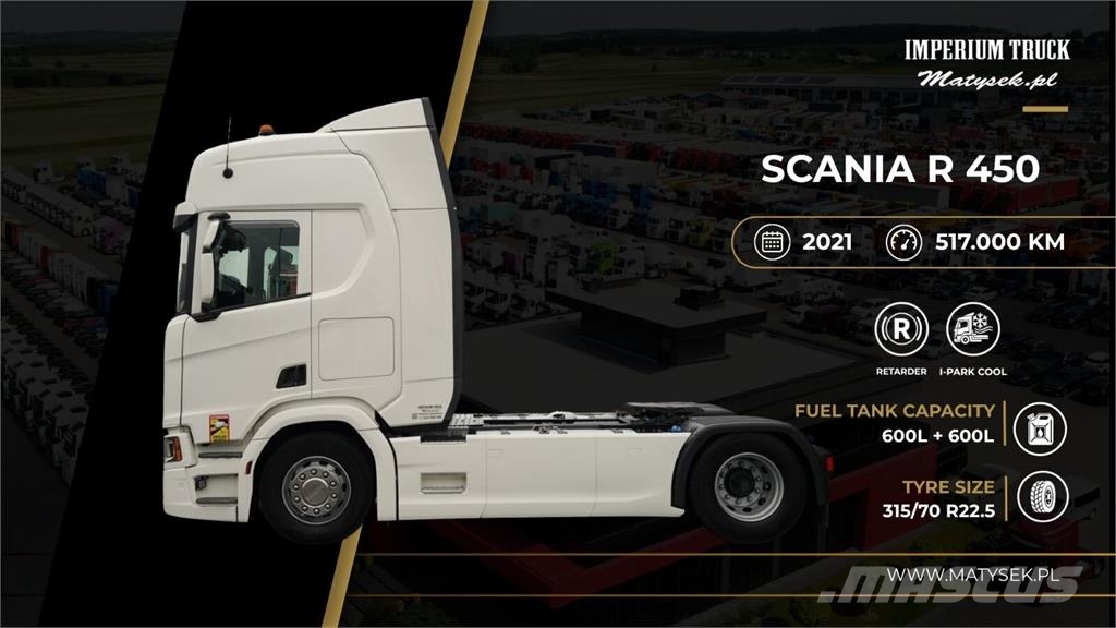 Scania R 450 / RETARDER / I-PARK COOL / FULL AIRMATIC / E Седельные тягачи