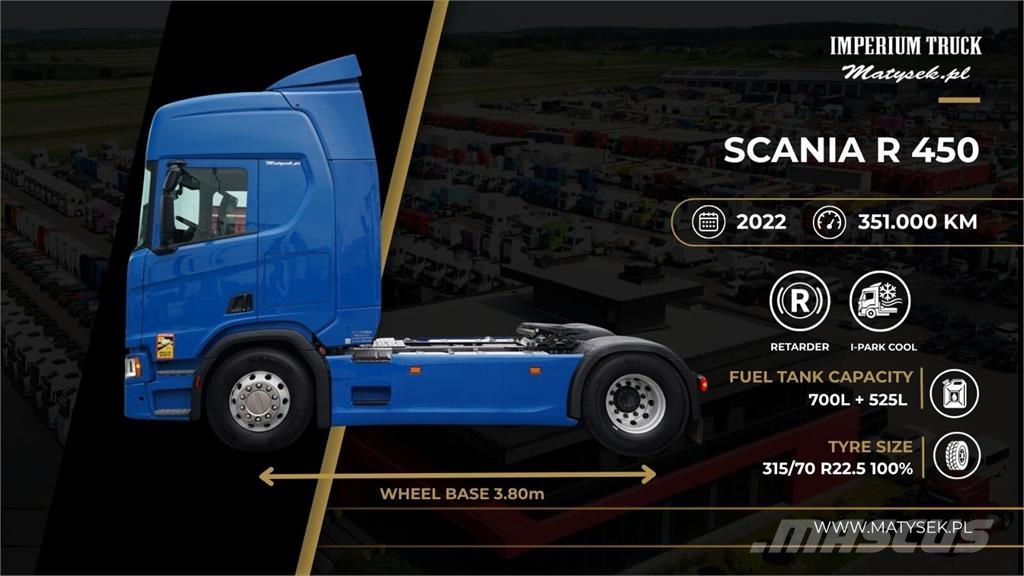 Scania R 450 / RETARDER / I-PARK COOL / OPONY 100% / EU Motrici e Trattori Stradali