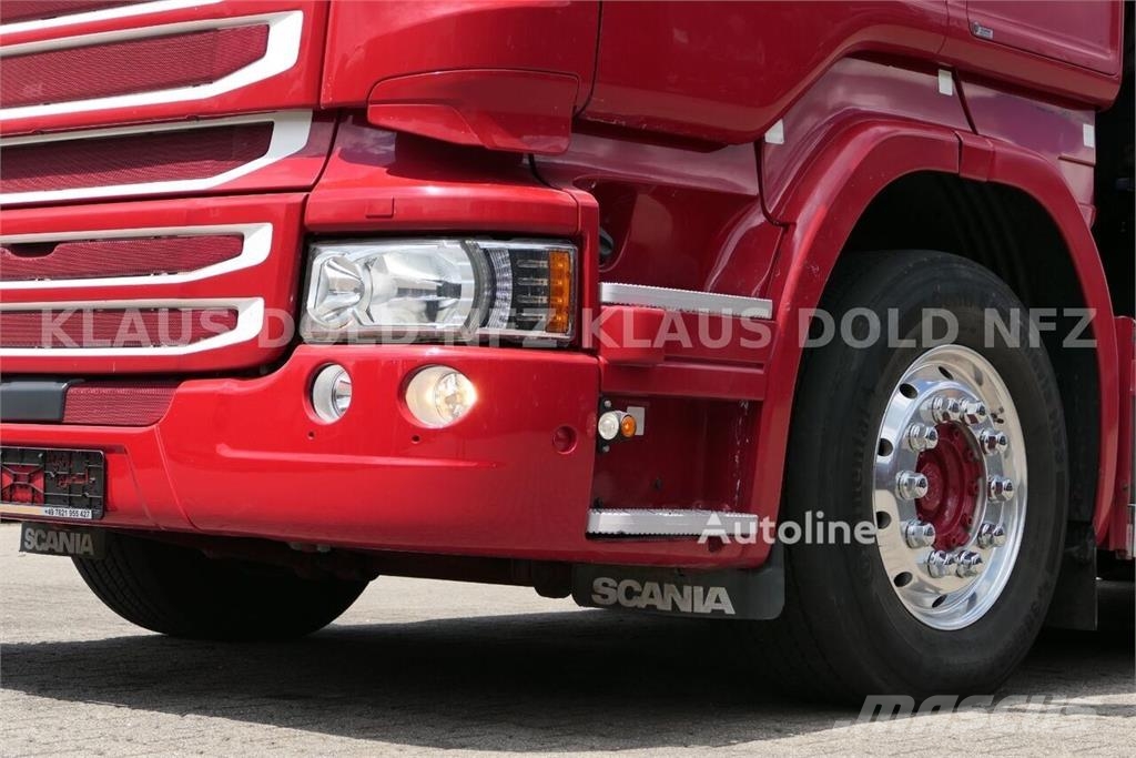 Scania R 490 Flatbed Truck / Effer Crane / Radio Remote C Camiones plataforma