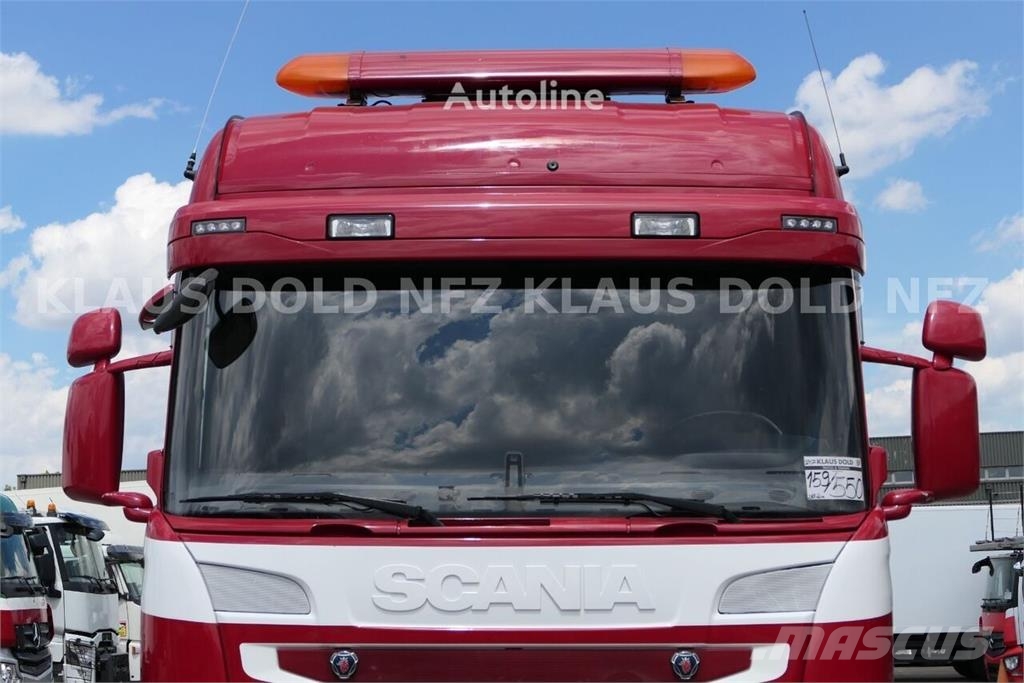Scania R 490 Flatbed Truck / Effer Crane / Radio Remote C Camiones plataforma