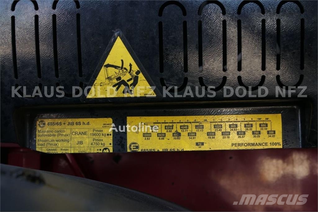 Scania R 490 Flatbed Truck / Effer Crane / Radio Remote C Camiones plataforma