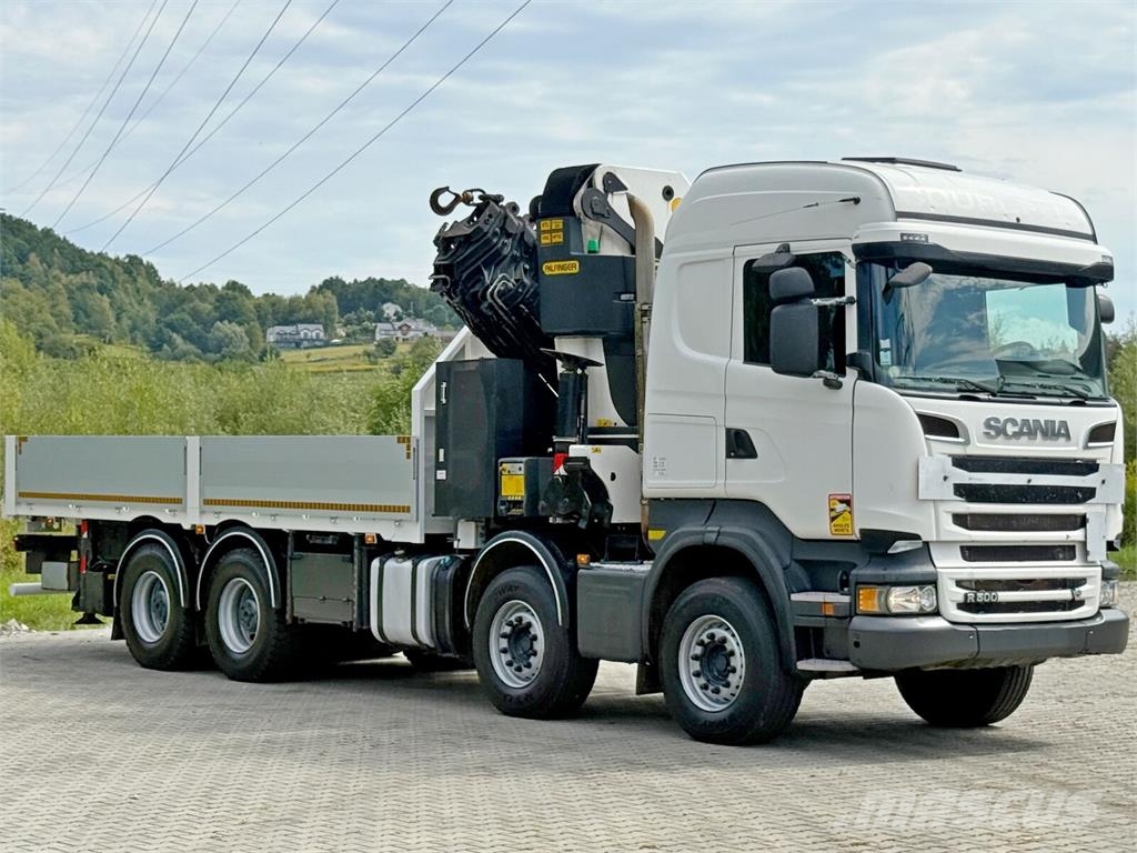 Scania R 500 * PK 88002 - EH G + FUNK * 8x4 *TOPZUSTAND Kamioni sa otvorenim sandukom