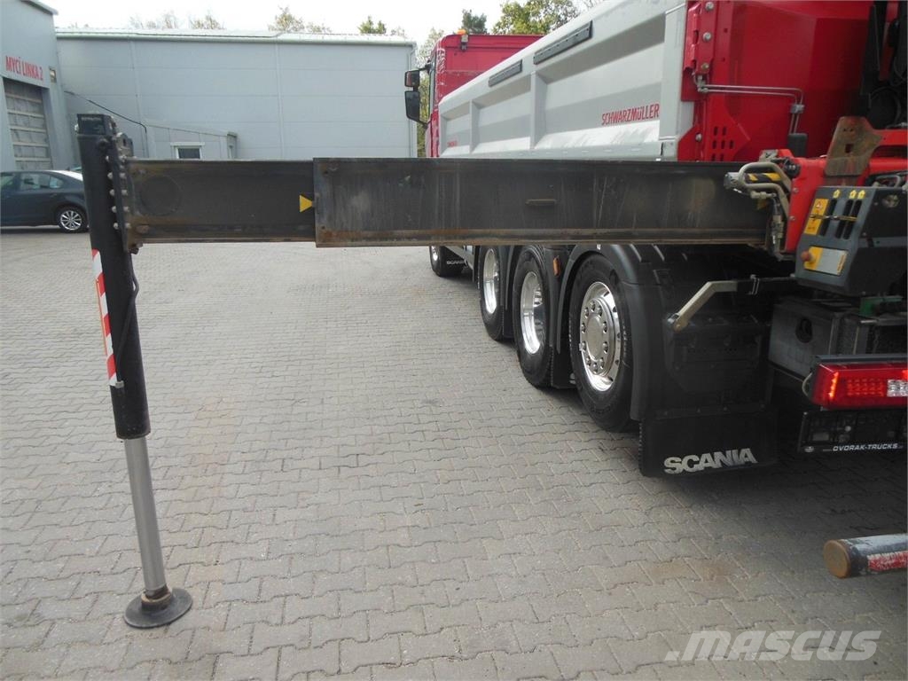 Scania R 580 8X4 + PALFINGER PK 19.001 crane Pašizgāzējs