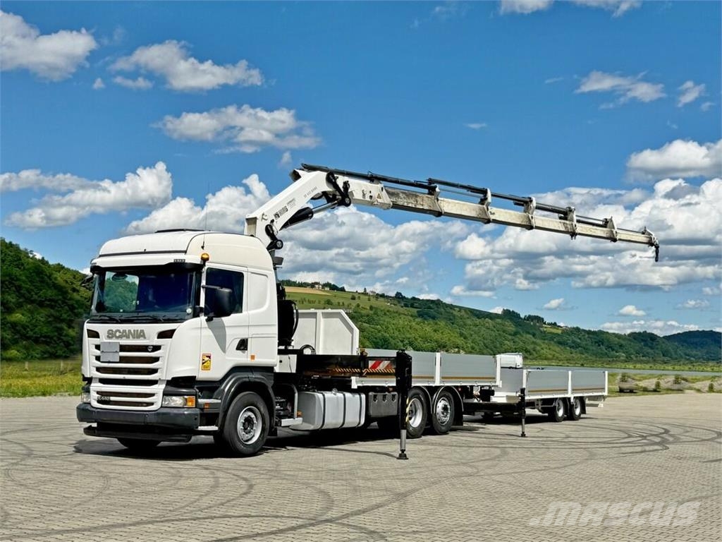 Scania R440 * HIAB 422 E-6 HIPRO + FUNK + Anhänger!*TOP Camiones plataforma