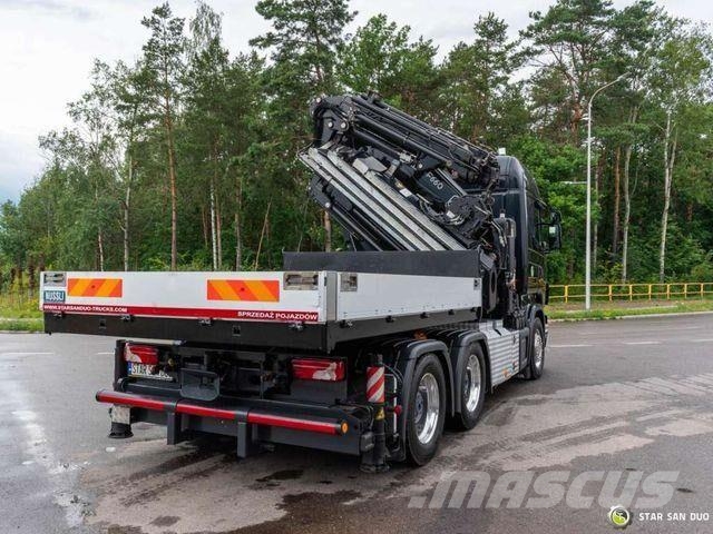 Scania R480 6x4 FASSI F660RA.2.26 HE-Dynamic Crane Camion plateau