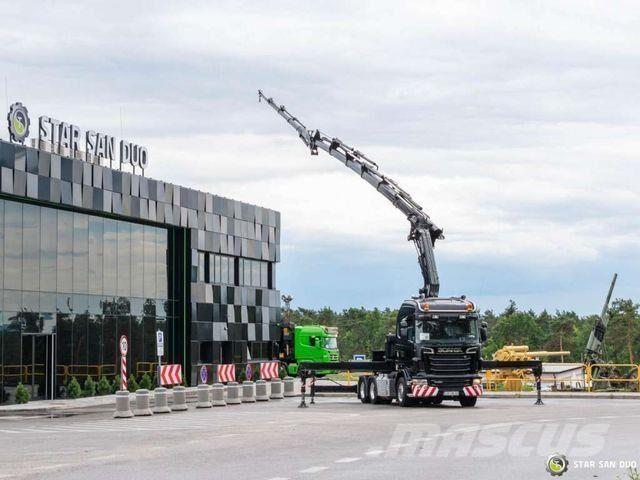 Scania R480 6x4 FASSI F660RA.2.26 HE-Dynamic Crane Camion plateau