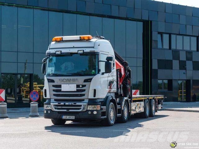 Scania R480 8x2 Palfinger PK 74002 Crane Fly Jib Camiones portacoches