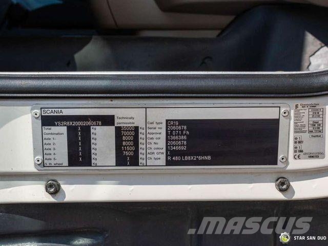 Scania R480 8x2 Palfinger PK 74002 Crane Fly Jib Camiones portacoches