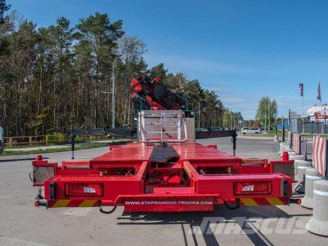 Scania R490 8x2 EFFER 955 Fly Jib Winch Basket Crane Chasis y suspención