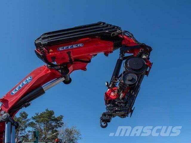 Scania R490 8x2 EFFER 955 Fly Jib Winch Basket Crane Chasis y suspención