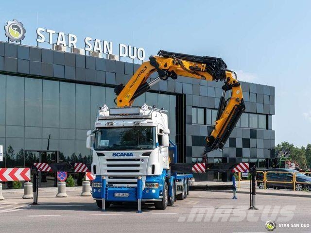 Scania R500 8x2 PALFINGER PK 85002 Fly Jib Winch Crane مركبات النقل